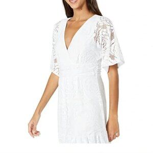 Lilly Pulitzer Resort White Bungalow Blossom Lace Parigi Maxi Dress Large NWT